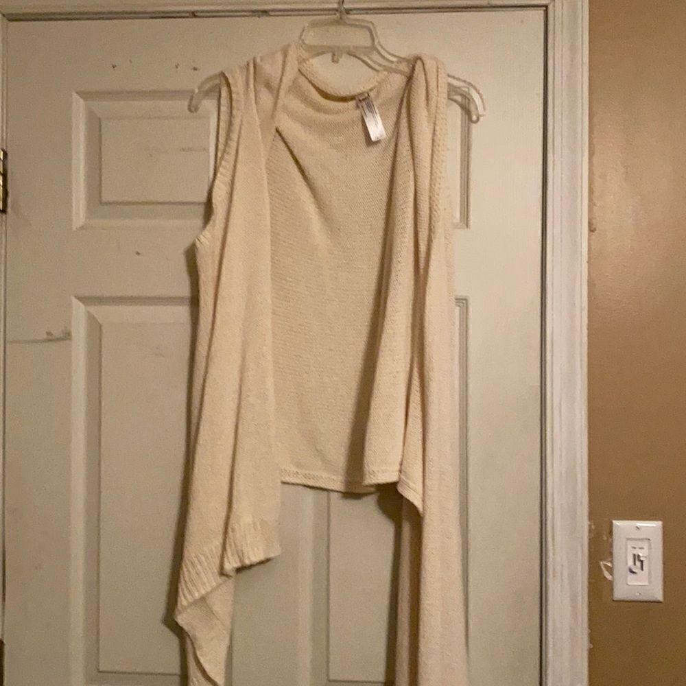 Eileen Fisher Knitted Shaped Cascading Vest​